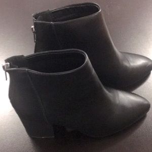 Pink Lily size 8 black boots. Zip up in back. Great condition